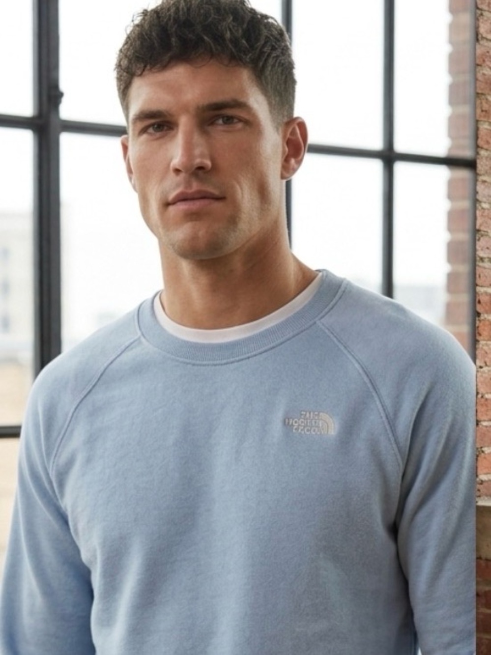 The North Face Powder Blue Crewneck Sweatshirt